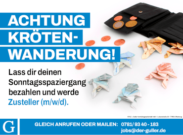 Zusteller gesucht